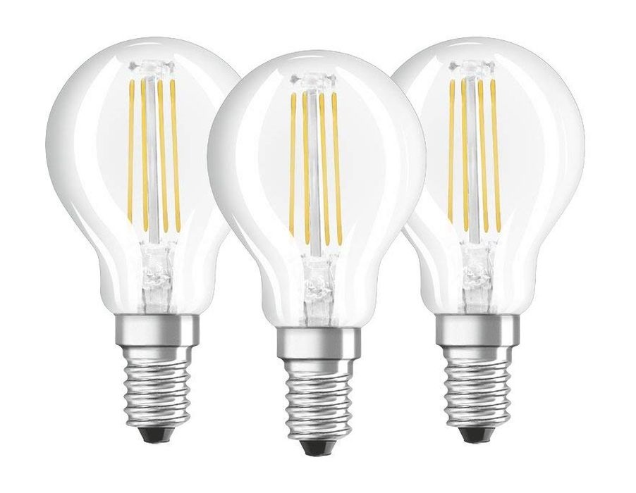 Osram Base átlátszó üveg búra/4W/470lm/2700K/E14 LED kisgömb izzó 3 db