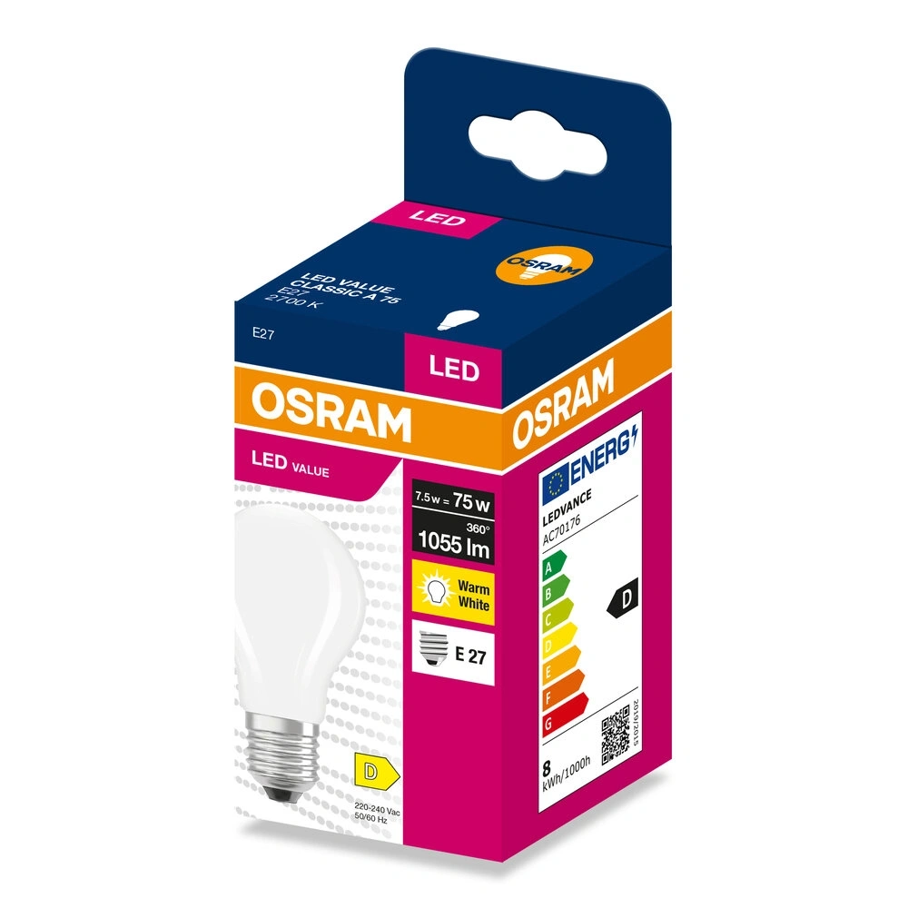 Osram CLA75 7,5W/230V GLR E27 LED fényforrás