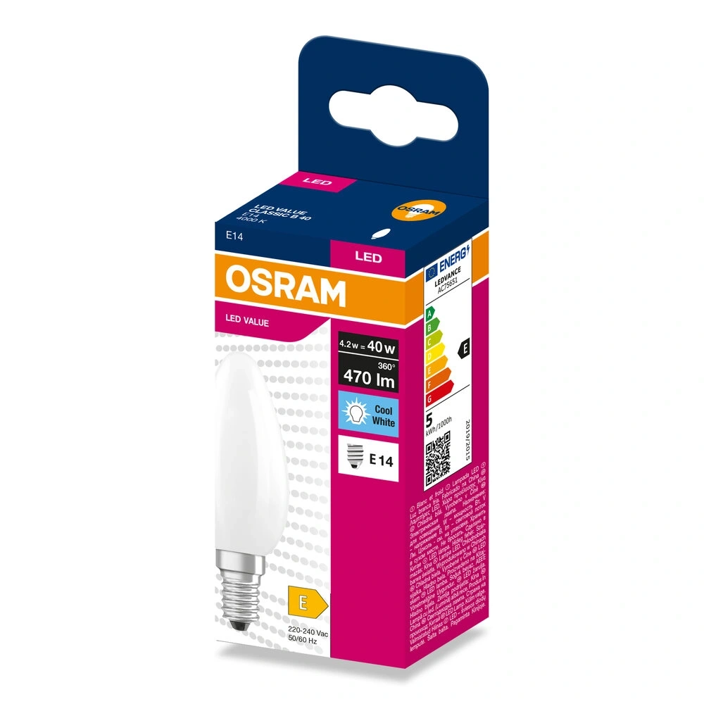 Osram CLB40 4,2W/230V GLFR E14 LED fényforrás