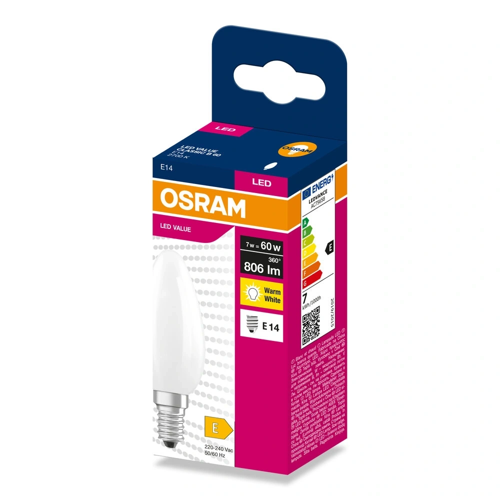 Osram CLB60 7W/230V GLFR E14 LED fényforrás