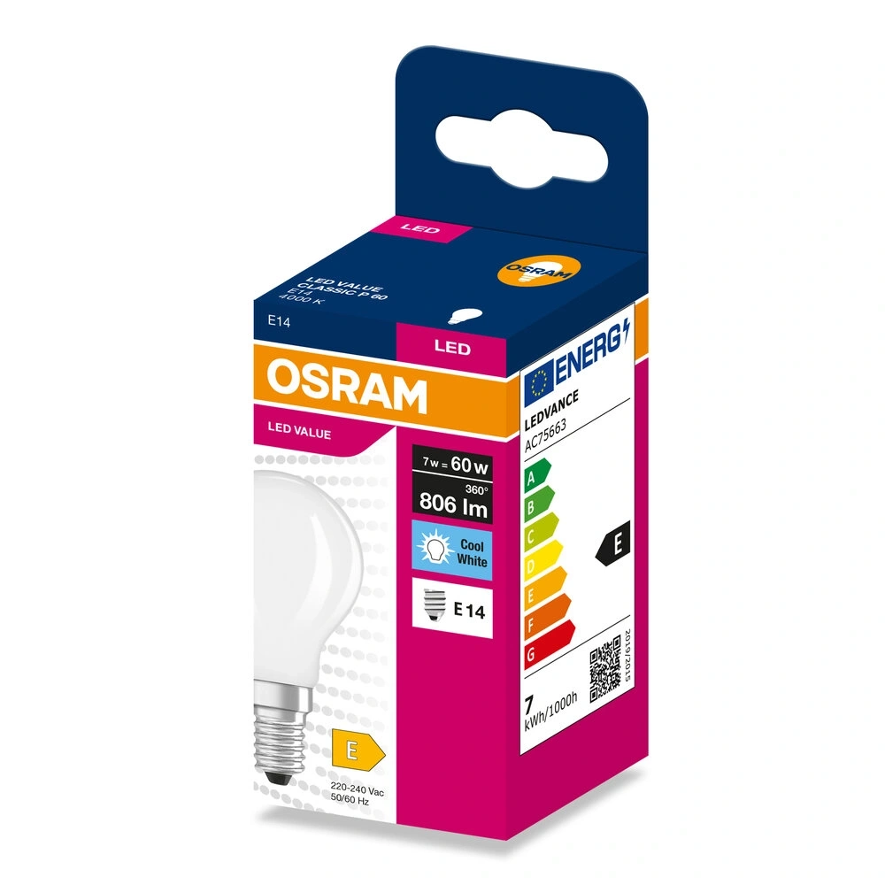 Osram CLP60 7W/230V GLFR E14 LED fényforrás