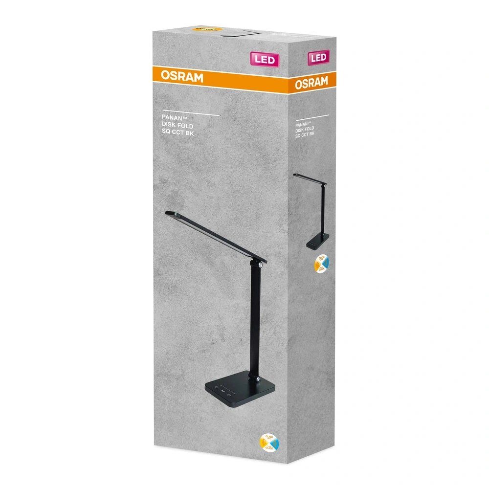 Osram FOLD fekete 6,5W CCT asztali lámpa