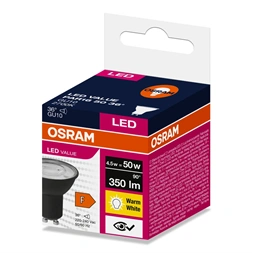 Osram LED VALUE PAR16 BLACK 50 4.5 W/2700 K GU10 LED fényforrás