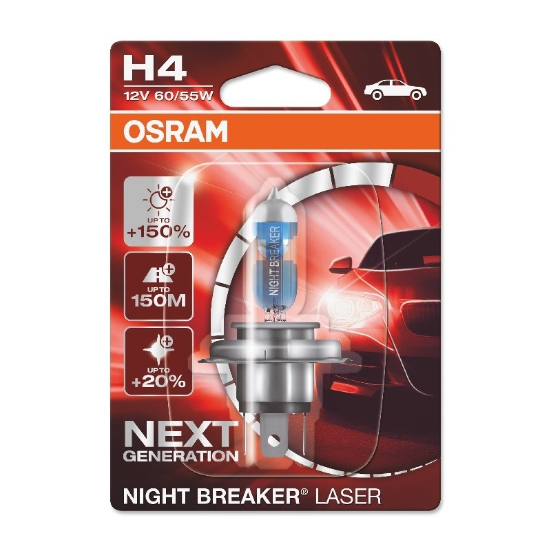 Osram Night Breaker Laser 64193NL-01B H4/12V/60W/4050K fényszóró