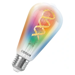Osram SMART+ MATTER ST64 filament RGBW, H40W, állíth.színhőm.4, 8W, E27 fényforrás