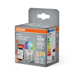Osram SMART+ MATTER mini globe RGBW, állíth.színhőm.matt, 4, 9W E27 fényforrás