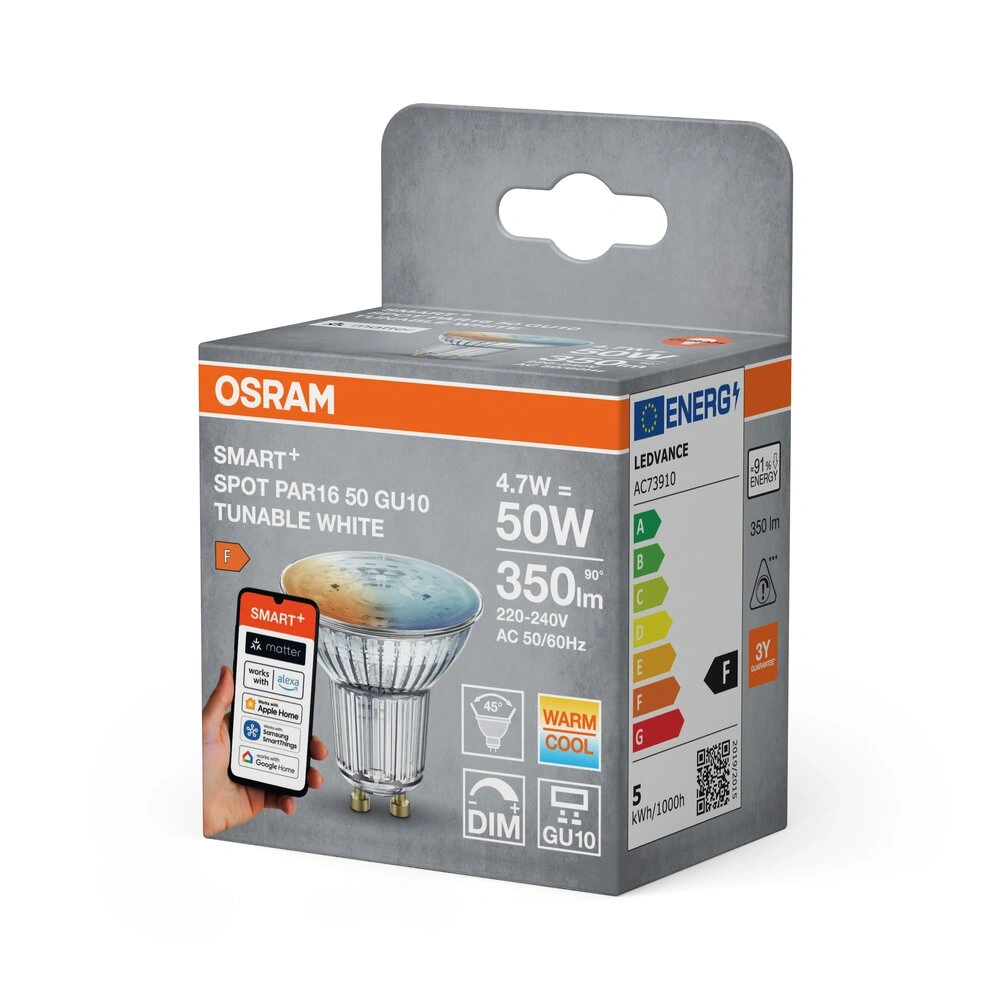 Osram SMART+ MATTER spot izzó állíth.színhőm. 4.7 GU10 fényforrás