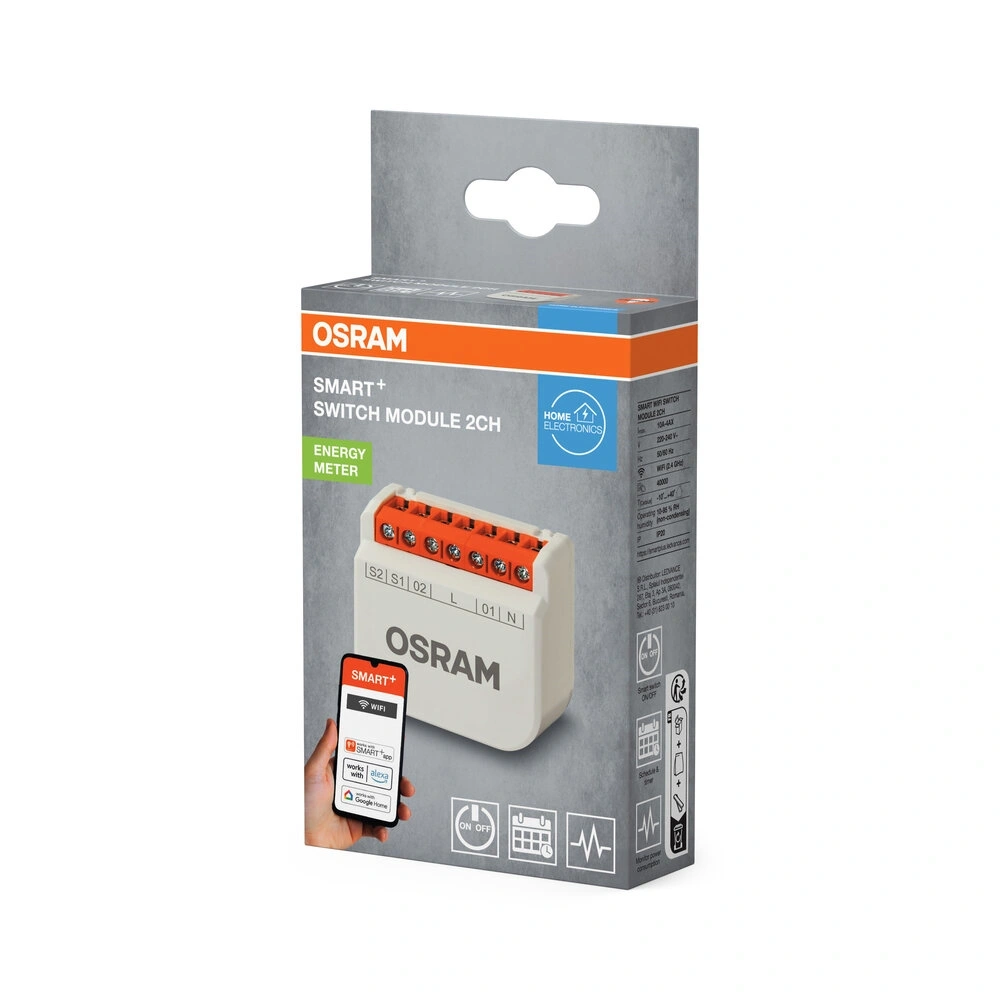 Osram Smart+ Wifi 2CH okos kapcsolómodul