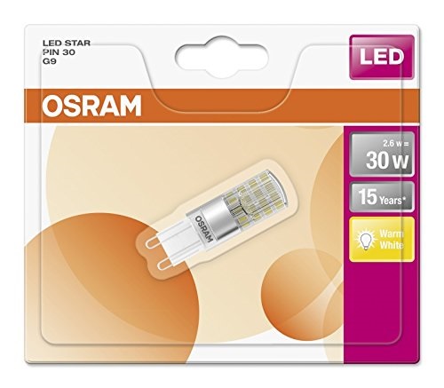 Osram Star átlátszó búra/2,6W/320lm/2700K/G9 230V LED kapszula