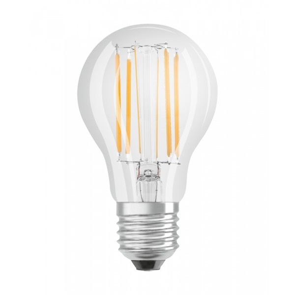 Osram Superstar átlátszó üveg búra/8,5W/1055lm/2700K/E27 dimmelhető LED körte fényforrás