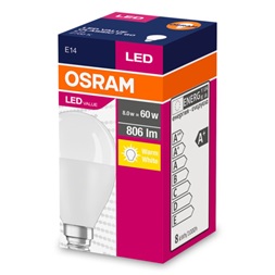Osram Value opál búra/7W/827lm/2700K/E14 LED kisgömb izzó