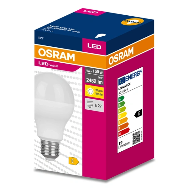 Osram Value A150 19W/827 E27 LED fényforrás