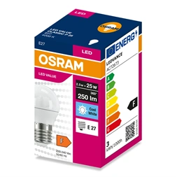 Osram Value P25 2,5W/840 E27 LED fényforrás