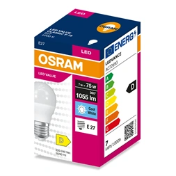 Osram Value P75 7W/840 E27 LED fényforrás