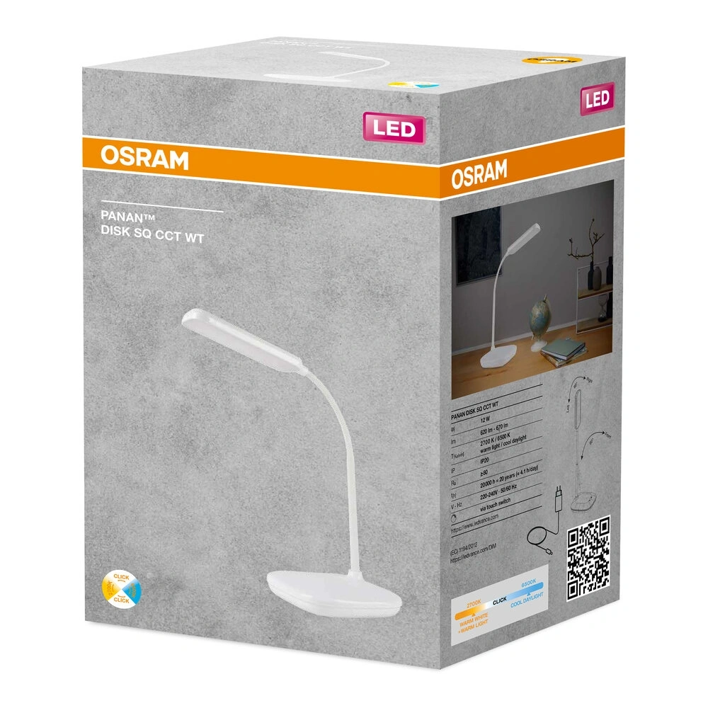 Osram fehér sq.12W CCT asztali lámpa