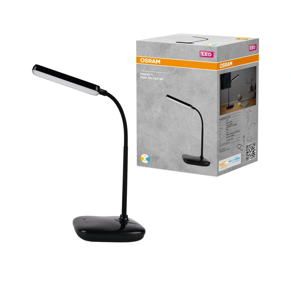 Osram fekete sq.12W CCT asztali lámpa