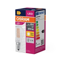 Osram filament P40 4W/827 E14  LED fényforrás