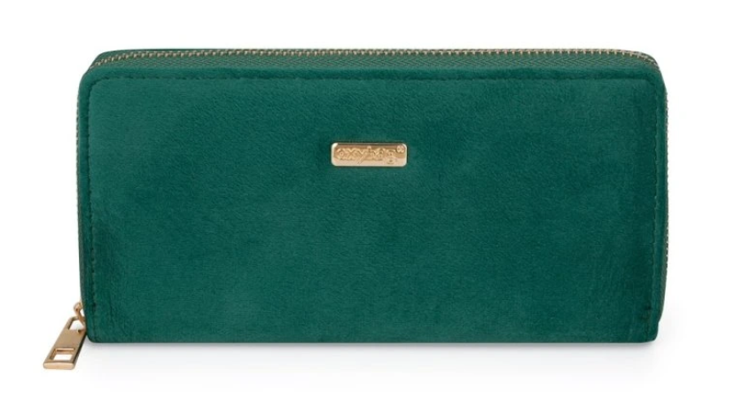 Oxybag Green Velvet Mony L női pénztárca