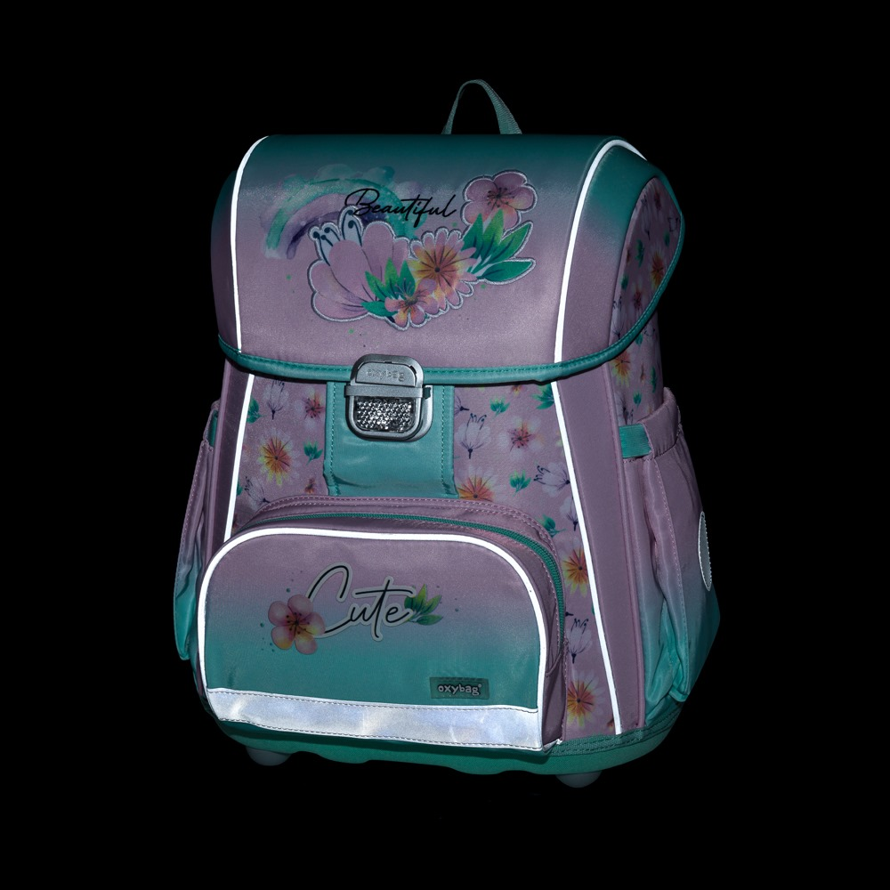 Oxybag Premium Cool Flowers iskolatáska