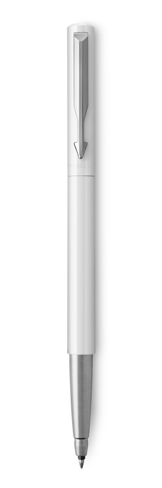 Parker Royal Vector 2025456 ezüst klipszes fehér rollertoll