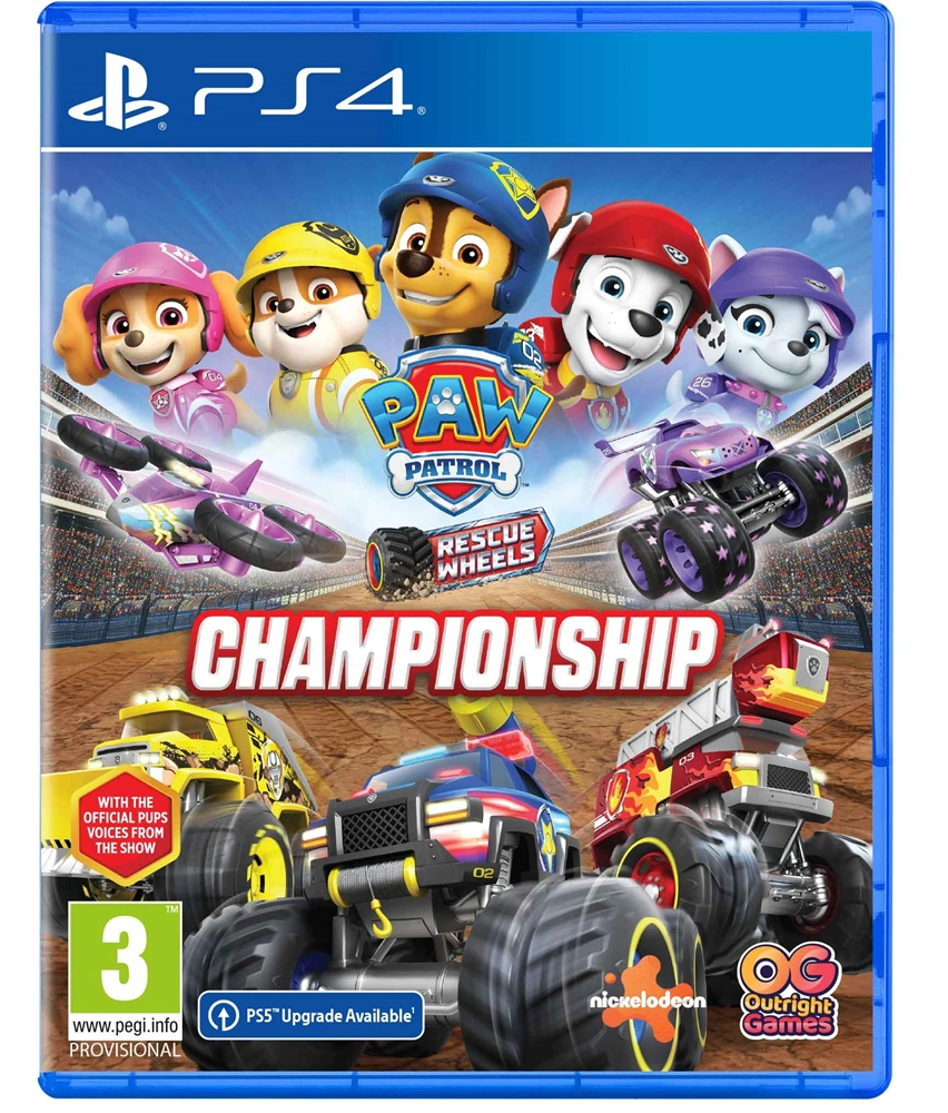 PAW Patrol Rescue Wheels: Championship PS4 játékszoftver