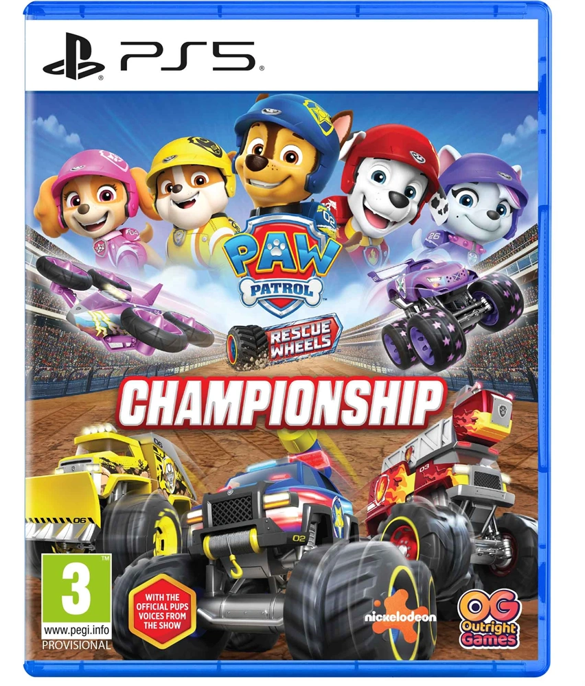 PAW Patrol Rescue Wheels: Championship PS5 játékszoftver