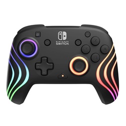 PDP 500-252-BK Afterglow Wave Nintendo Switch/Lite/OLED RGB LED Lighting fekete vezeték nélküli kontroller