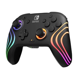 PDP 500-252-BK Afterglow Wave Nintendo Switch/Lite/OLED RGB LED Lighting fekete vezeték nélküli kontroller