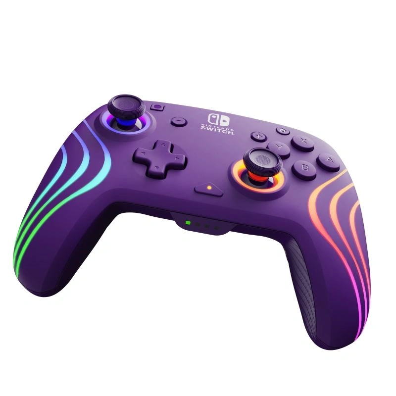 PDP 500-252-PR Afterglow Wave Nintendo Switch vezeték nélküli lila kontroller (D)