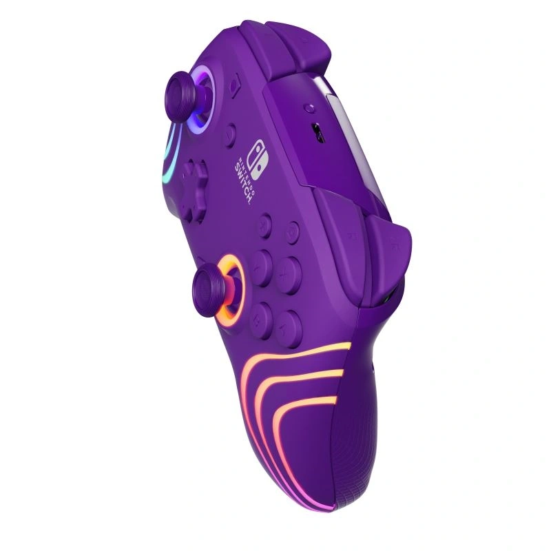 PDP 500-252-PR Afterglow Wave Nintendo Switch vezeték nélküli lila kontroller (D)