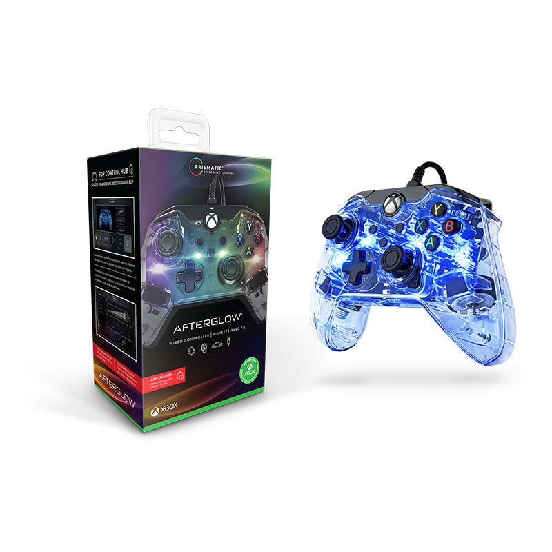 PDP 049-005-EU Afterglow Prismatic Xbox Series X/Xbox One vezetékes átlátszó kontroller