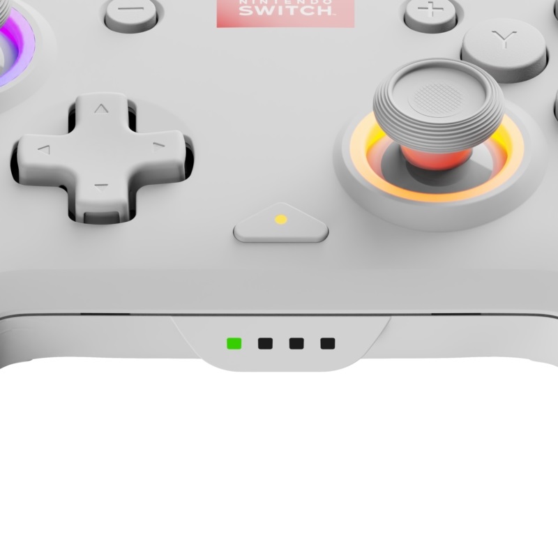 PDP 500-238-WH Afterglow Wave Nintendo Switch/Switch 2 vezeték nélküli RGB LED Lighting fehér kontroller