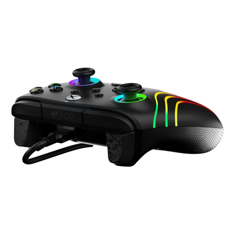 PDP 049-024 Afterglow Wave Xbox Series X|S/Xbox One/PC vezetékes fekete kontroller