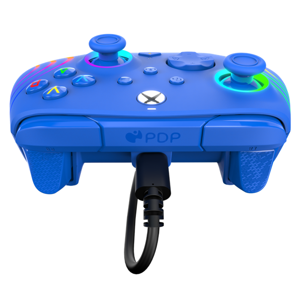 PDP 049-024-BL Afterglow Wave Xbox Series X|S/Xbox One/PC RGB LED kék vezetékes kontroller