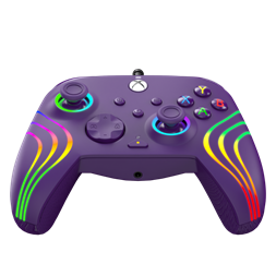 PDP 049-024-PR Afterglow Wave Xbox Series X|S/Xbox One/PC RGB LED lila vezetékes kontroller