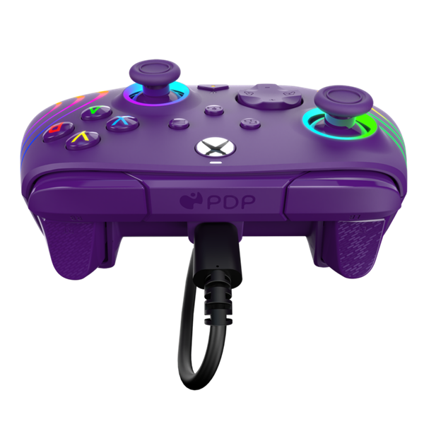 PDP 049-024-PR Afterglow Wave Xbox Series X|S/Xbox One/PC RGB LED lila vezetékes kontroller