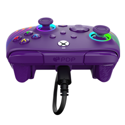 PDP 049-024-PR Afterglow Wave Xbox Series X|S/Xbox One/PC RGB LED lila vezetékes kontroller