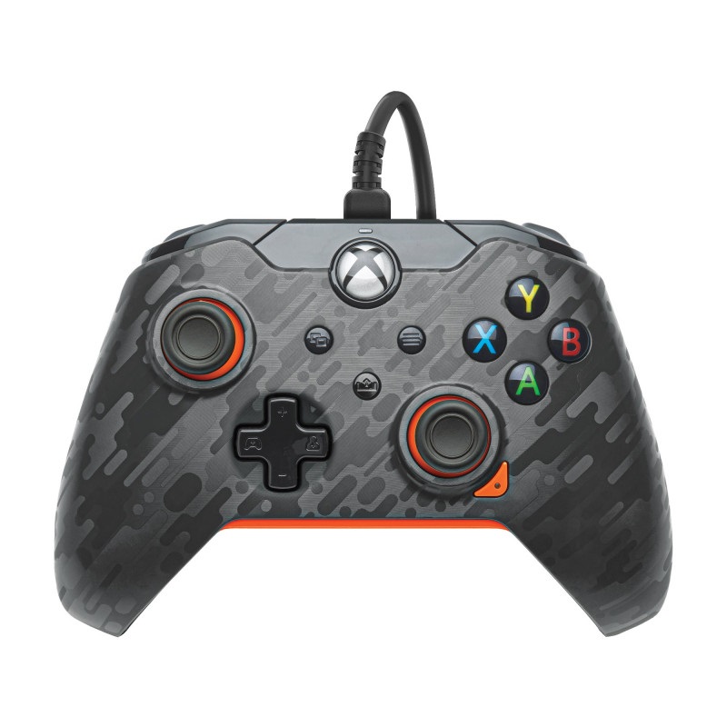PDP 049-012-CMGO Atomic Xbox Series X|S/Xbox One/PC vezetékes fantom fekete kontroller