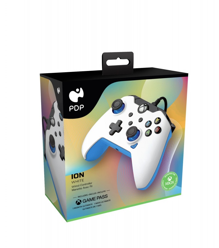 PDP 049-012-WB Ion Xbox Series X|S/Xbox One/PC vezetékes fehér kontroller