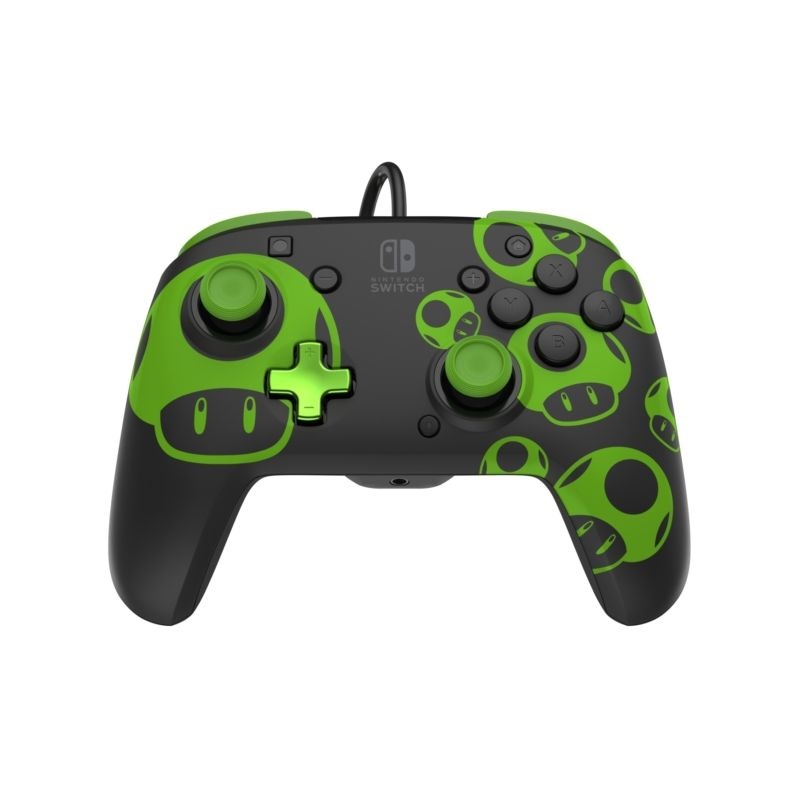 PDP 500-134-GID Rematch 1Up Glow In The Dark Nintendo Switch/OLED/Switch 2 vezetékes kontroller