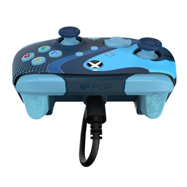 PDP 049-023-BLTD Rematch Glow Adevanced Xbox Series X|S/Xbox One/PC vezetékes Blue Tide Glow in the Dark kontroller