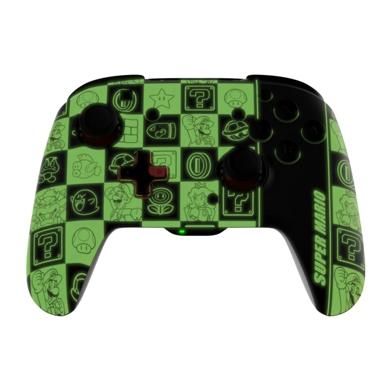 PDP 500-202-SPIG Rematch Glow Nintendo Switch/OLED/Switch 2 vezeték nélküli Super Icons Glow in the Dark kontroller