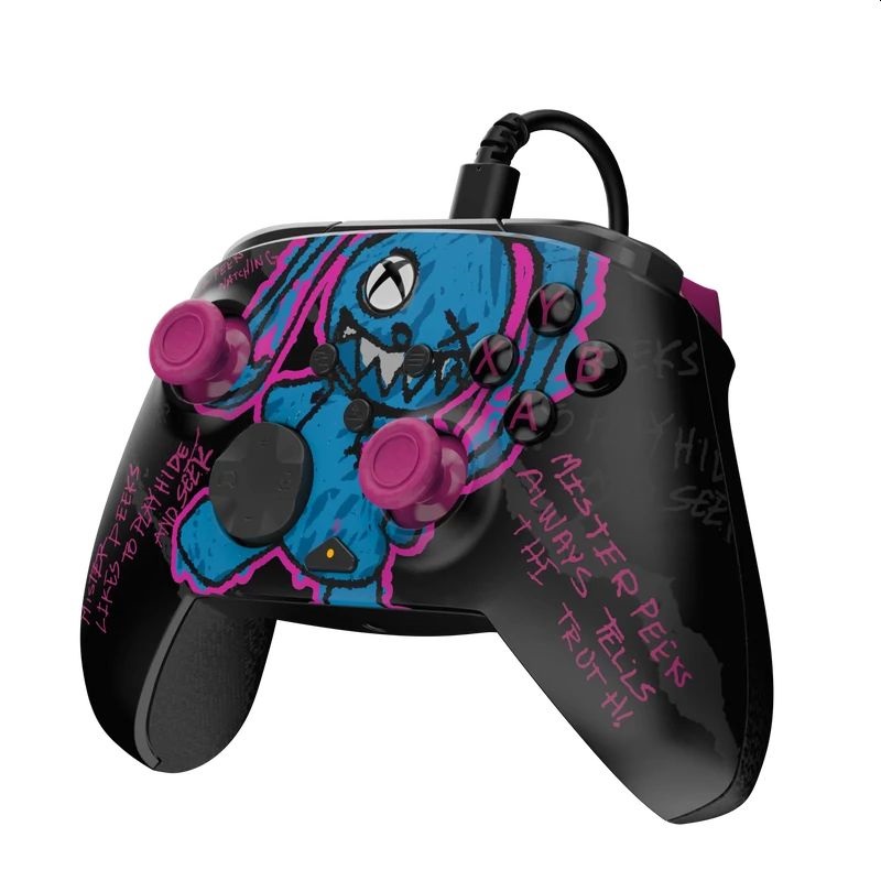 PDP 049-023-CDMP Rematch Glow Xbox One/Series X|S/PC vezetékes Call of Duty: Mister Peeks Glow in the Dark kontroller