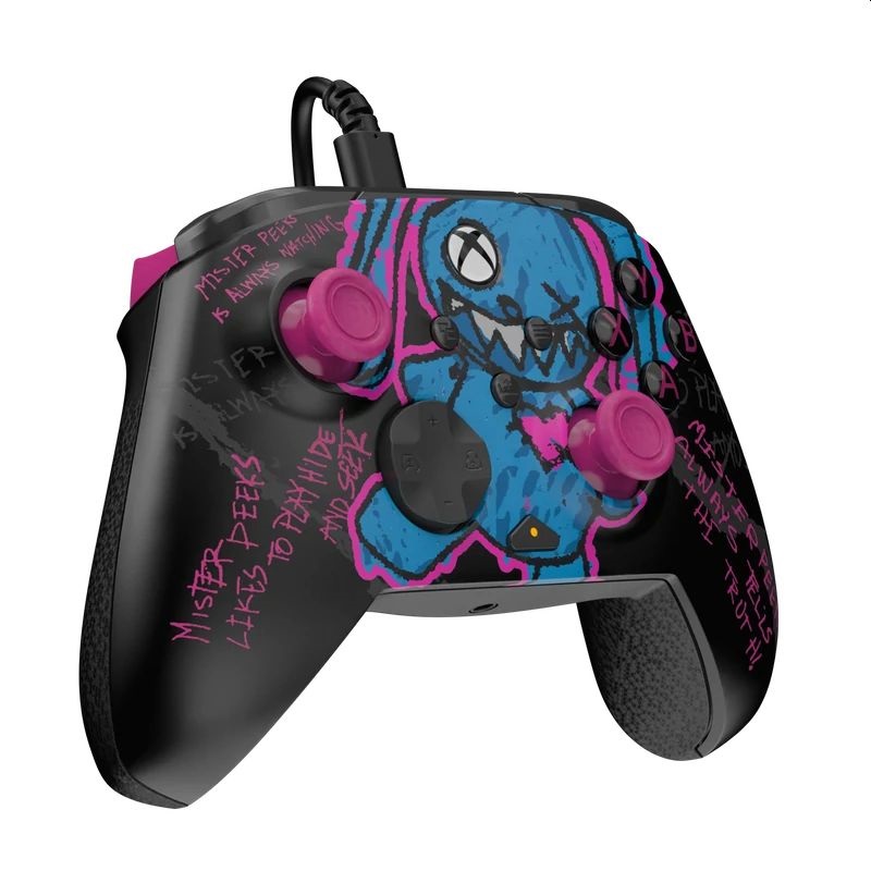 PDP 049-023-CDMP Rematch Glow Xbox One/Series X|S/PC vezetékes Call of Duty: Mister Peeks Glow in the Dark kontroller
