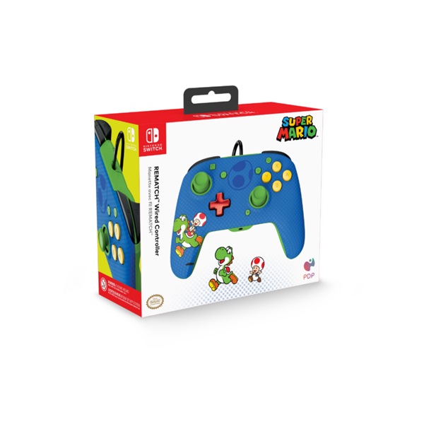 PDP Rematch Mario & Yoshi Nintendo Switch/OLED/Switch 2 vezetékes kontroller