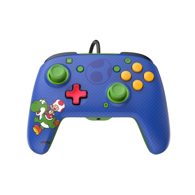 PDP 500-134-YOSHI Rematch Mario & Yoshi Nintendo Switch/OLED/Switch 2 vezetékes indigókék kontroller