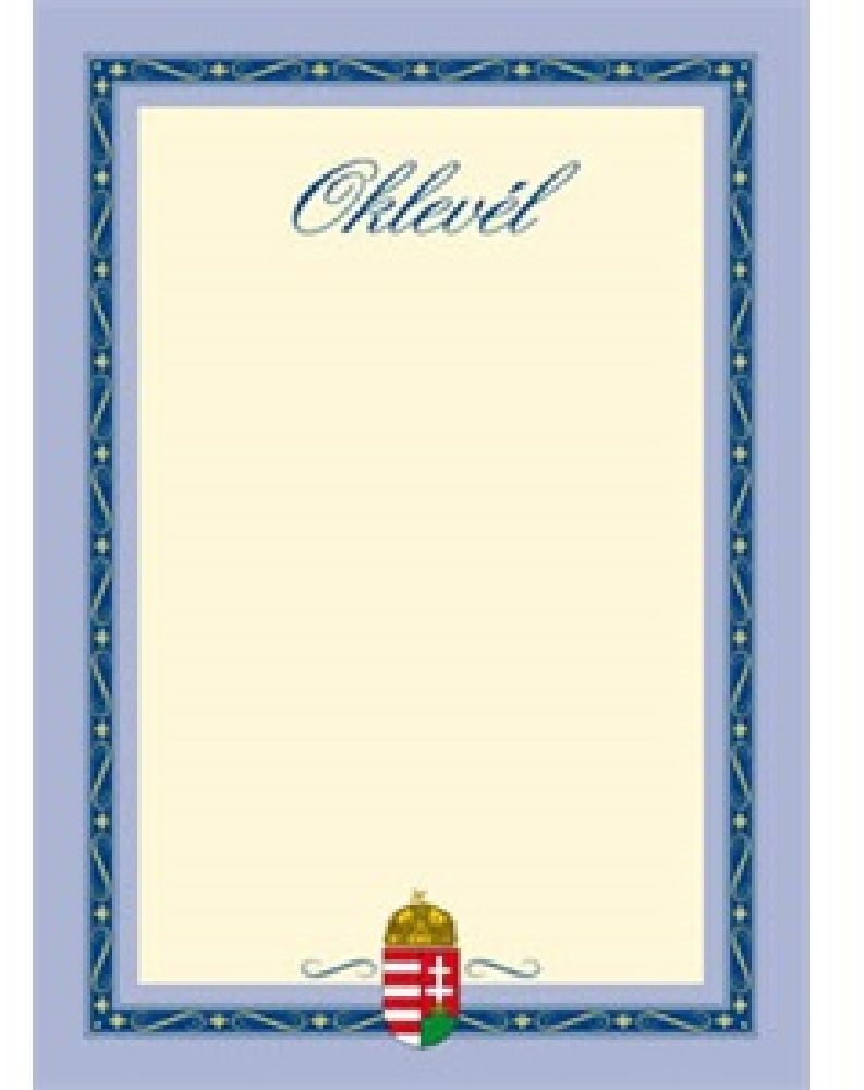 PD A/4 álló címeres III. oklevél