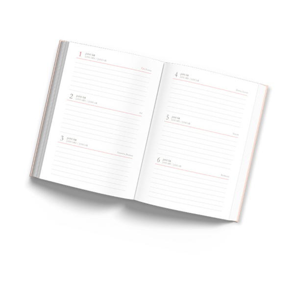 PD B6 napi beosztású vegyes határidőnapló-öröknaptár