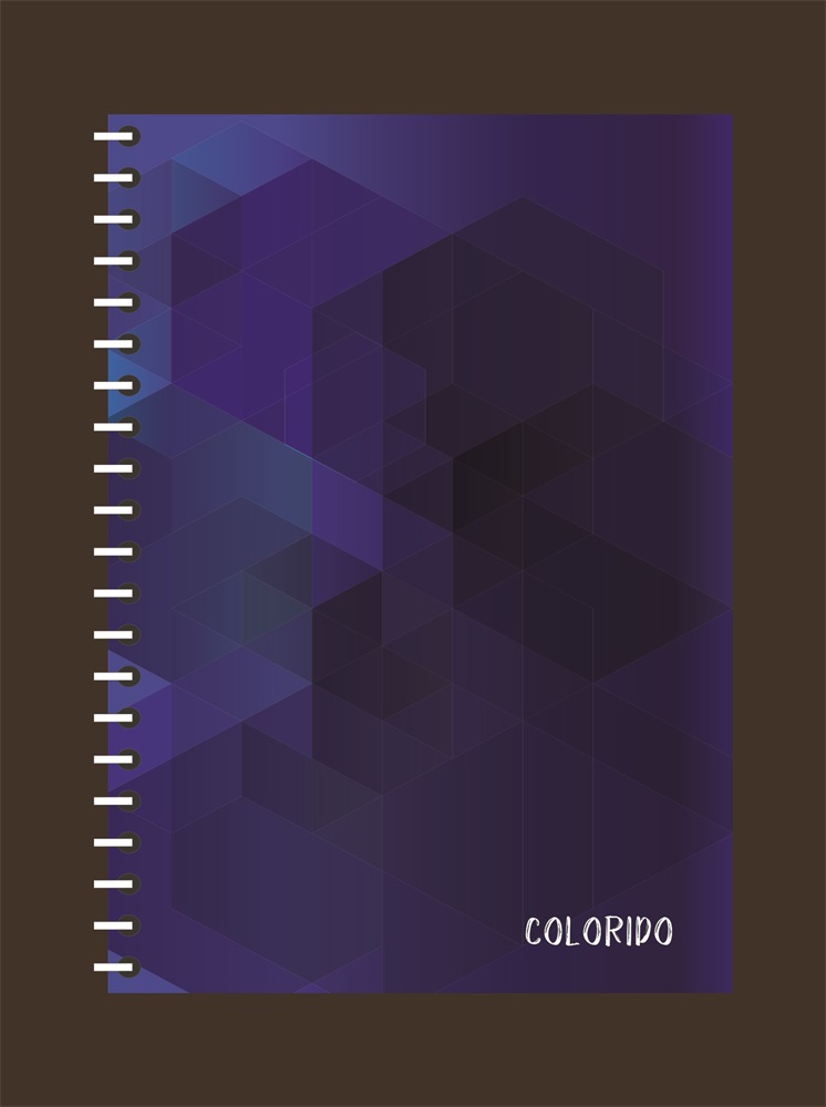 PD Colorido A4, 200 lap, osztott spirálfüzet