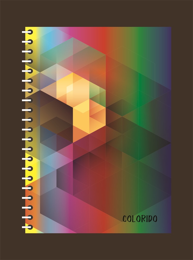 PD Colorido A4, 200 lap, osztott spirálfüzet